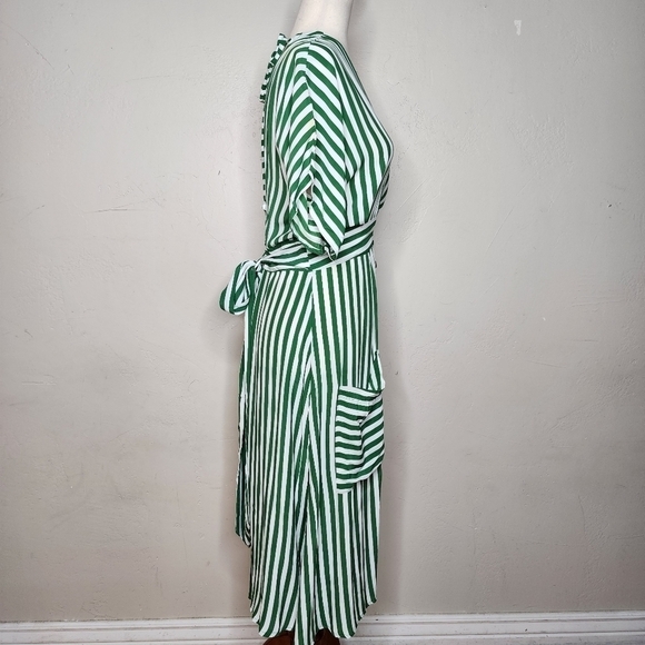 NWT Faithfull The Brand Milan Midi Striped Dress Size Medium - Picture 5 of 14